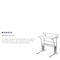 Flash Furniture Computer Desk Clifton Desk, White, 23-1/2" D X 33-1/8" H, 27-7/8" W X Laminate, White NAN-CLIFTON-WH-GG - alternate 4