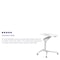 Flash Furniture White Mobile Sit to Stand Desk NAN-IP-10-WH-GG - alternate 5