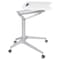 Flash Furniture White Mobile Sit to Stand Desk NAN-IP-10-WH-GG - alternate 6