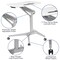 Flash Furniture White Mobile Sit to Stand Desk NAN-IP-10-WH-GG - alternate 9