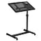 Flash Furniture Adjustable Height Steel Mobile Computer Desk Adjustable-Height Computer Stand, 17 1/2 in D X Black NAN-JG-06B-BK-GG - alternate 7