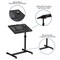 Flash Furniture Adjustable Height Steel Mobile Computer Desk Adjustable-Height Computer Stand, 17 1/2 in D X Black NAN-JG-06B-BK-GG - alternate 6