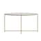 Flash Furniture Greenwich Collection Coffee Table - Modern Clear Glass Accent Table with Crisscross Brushed Gold Frame NAN-JH-1786CT-GG - alternate 9