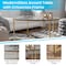 Flash Furniture Greenwich Collection Coffee Table - Modern Clear Glass Accent Table with Crisscross Brushed Gold Frame NAN-JH-1786CT-GG - alternate 10