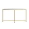 Flash Furniture Hampstead Collection Coffee Table - Modern White Finish Accent Table with Crisscross Brushed Gold Frame NAN-JH-1787CT-GG - alternate 3