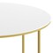 Flash Furniture Hampstead Collection Coffee Table - Modern White Finish Accent Table with Crisscross Brushed Gold Frame NAN-JH-1787CT-GG - alternate 4
