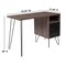 Flash Furniture Contemporary Desk Computer Desk, Metal Door, Metal Legs Blk, 21-1/2" D X 30" H, 43-1/4" W X Rustic NAN-JN-21735T-GG - alternate 4