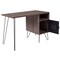 Flash Furniture Contemporary Desk Computer Desk, Metal Door, Metal Legs Blk, 21-1/2" D X 30" H, 43-1/4" W X Rustic NAN-JN-21735T-GG - alternate 3