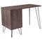 Flash Furniture Contemporary Desk Computer Desk, Metal Door, Metal Legs Blk, 21-1/2" D X 30" H, 43-1/4" W X Rustic NAN-JN-21735T-GG - alternate 6