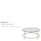 Flash Furniture Astoria Collection Round Coffee Table - Modern Clear Glass Coffee Table with Brushed Gold Frame NAN-JN-21750CT-GG - alternate 5