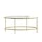 Flash Furniture Astoria Collection Round Coffee Table - Modern Clear Glass Coffee Table with Brushed Gold Frame NAN-JN-21750CT-GG - alternate 9