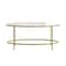 Flash Furniture Astoria Collection Round Coffee Table - Modern Clear Glass Coffee Table with Brushed Gold Frame NAN-JN-21750CT-GG - alternate 8