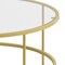 Flash Furniture Astoria Collection Round Coffee Table - Modern Clear Glass Coffee Table with Brushed Gold Frame NAN-JN-21750CT-GG - alternate 10