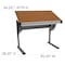 Flash Furniture Adjustable Table, 45.25" W, 28.25" L, 47.75" H, Laminate Top, Red NAN-JN-2433-GG - alternate 3