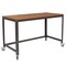 Flash Furniture Computer Desk Livingston Brown Mobile Computer Desk, 23-3/4" D X 29-1/4" H, 47-1/4" W X Brown Oak NAN-JN-2522D-GG - alternate 2