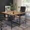 Flash Furniture Computer Desk Livingston Brown Mobile Computer Desk, 23-3/4" D X 29-1/4" H, 47-1/4" W X Brown Oak NAN-JN-2522D-GG - alternate 3