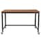 Flash Furniture Computer Desk Livingston Brown Mobile Computer Desk, 23-3/4" D X 29-1/4" H, 47-1/4" W X Brown Oak NAN-JN-2522D-GG - alternate 6