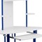 Flash Furniture Computer Desk Corner Computer Desk w/Hutch, Blue, 24" D X 57" H, 39" W X Laminate, Blue and White NAN-JN-2705-BL-GG - alternate 10