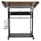 Flash Furniture Mobile Draft Table, 35-1/4" W, 31-1/4" H, Laminate Cherry NAN-JN-2739-GG - alternate 4