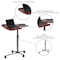 Flash Furniture Handy Little Desk Laptop Desk, 17-1/2" D X 28-1/2" to 38-1/2" H, 29-1/4" W X Cherry NAN-JN-2762-GG - alternate 6