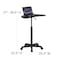 Flash Furniture Computer Desk Laptop Desk, Black, 13" D X 27-1/2" to 37-1/2" H, 25" W X Laminate, Black NAN-JN-2792-GG - alternate 6