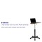 Flash Furniture Rustic Walnut Sit to Stand Mobile Laptop NAN-JN-2792-RU-GG - alternate 7