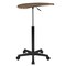 Flash Furniture Rustic Walnut Sit to Stand Mobile Laptop NAN-JN-2792-RU-GG - alternate 5