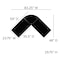 Flash Furniture Black Glass L-Shape Corner Computer Desk NAN-JN-2824SL-COMBO-BK-GG - alternate 4