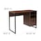 Flash Furniture Computer Desk Computer Desk, Black Metal Frame, Coffee, 19-1/2" D X 29-1/2" H, 41-1/4" W X Laminate NAN-NJ-HD10168-GG - alternate 2