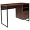Flash Furniture Computer Desk Computer Desk, Black Metal Frame, Coffee, 19-1/2" D X 29-1/2" H, 41-1/4" W X Laminate NAN-NJ-HD10168-GG - alternate 8