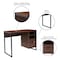 Flash Furniture Computer Desk Computer Desk, Black Metal Frame, Coffee, 19-1/2" D X 29-1/2" H, 41-1/4" W X Laminate NAN-NJ-HD10168-GG - alternate 6