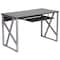 Flash Furniture Computer Desk Computer Desk, Pull-Out Keybrd Tray, Blk, 23-3/4" D X 29-1/4" H, 47-1/4" W X Laminate NAN-WK-004-GG - alternate 2