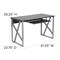 Flash Furniture Computer Desk Computer Desk, Pull-Out Keybrd Tray, Blk, 23-3/4" D X 29-1/4" H, 47-1/4" W X Laminate NAN-WK-004-GG - alternate 8