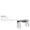 Flash Furniture Computer Desk Computer Desk, Pull-Out Keybrd Tray, Blk, 23-3/4" D X 29-1/4" H, 47-1/4" W X Laminate NAN-WK-004-GG - alternate 5