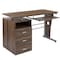 Flash Furniture Walnut 3 Drawer Pedestal Desk NAN-WK-008-RU-GG - alternate 9