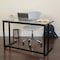 Flash Furniture Glass Desk Glass Top Desk w/Black Pedestal Frame, 23-1/2" D X 29-1/4" H, 47-1/4" W X Glass NAN-WK-055-GG - alternate 10