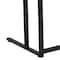 Flash Furniture Glass Desk Glass Top Desk w/Black Pedestal Frame, 23-1/2" D X 29-1/4" H, 47-1/4" W X Glass NAN-WK-055-GG - alternate 8