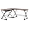 Flash Furniture L Shaped Desk Office Desk, 50" D X 29-3/4" H, 87" W X Laminate, Teakwood NAN-WK-109-GG - alternate 5