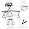 Flash Furniture L Shaped Desk Office Desk, 50" D X 29-3/4" H, 87" W X Laminate, Teakwood NAN-WK-109-GG - alternate 2