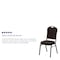 Flash Furniture Hercules Banquet Chair, Brown Back, 17-1/4 in W 20-1/4" L 38" H, Fabric Seat NG-C01-BROWN-GV-GG - alternate 2