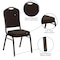Flash Furniture Hercules Banquet Chair, Brown Back, 17-1/4 in W 20-1/4" L 38" H, Fabric Seat NG-C01-BROWN-GV-GG - alternate 3