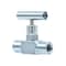 Pic Gauges Needle Valve, 1/4"FxF, Straight, CS, 10K psi NV-CS-1/4-HS-180-FXF - alternate 1