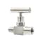 Pic Gauges Needle Valve, 1/4"MxF, Straight, SS, 10Kpsi NV-SS-1/4-HS-180-MXF - alternate 1