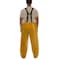 Tingley Rain Bib Overall, Polyurethane, 29 in Inseam, 36 in to 38 in Waist, 0.25 mm Thickness, Gold, M O22047 - alternate 2