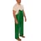 Tingley Flame-Resistant Rain Bib Overall, PVC, 32 in Inseam, 56 in to 58 in Waist, 17 mil Thickness, Green O41008 - alternate 2