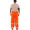 Tingley Hi-Visibility Rain Bib Overall, PVC, 32 in Inseam, 56 in to 58 in Waist, 14 mil Thickness, Orange O53129 - alternate 3