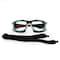 Radians Obliterator IQ, Safety Glasses, IQuity Anti-Fog & Anti-Scratch, Clear IQ Lens, Black / Red Frame OBL1-13 - alternate 4