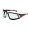 Radians Obliterator IQ, Safety Glasses, IQuity Anti-Fog & Anti-Scratch, Clear IQ Lens, Black / Red Frame OBL1-13 - alternate 1