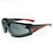 Radians Obliterator IQ, Safety Glasses, IQuity Anti-Fog & Anti-Scratch, Smoke IQ Lens, Black / Red Frame OBL1-23 - alternate 1