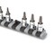 Tekton 1/4 Inch Drive x 8 Inch Socket Rail, 13 Clips (Gray) OSR01313 - alternate 2